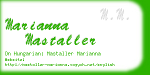 marianna mastaller business card